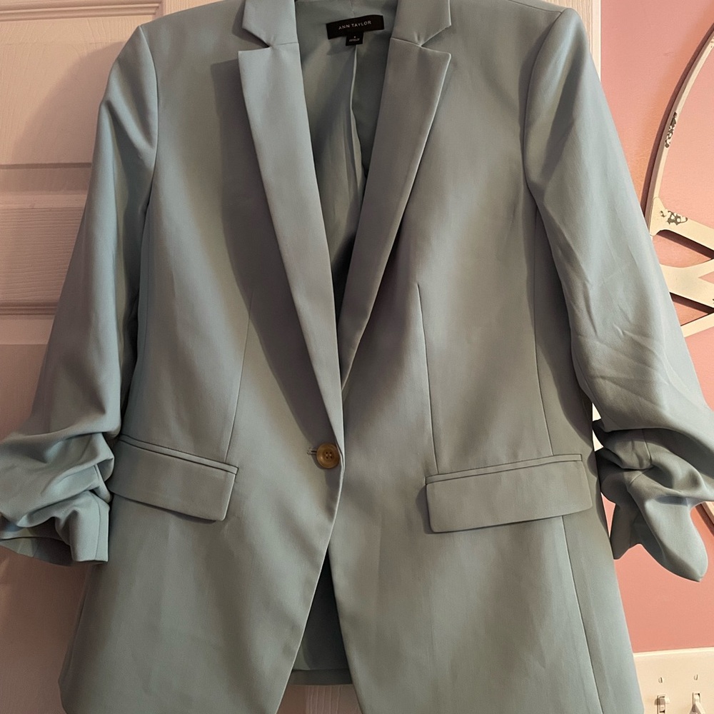 Ann Taylor Soft Blue Jacket